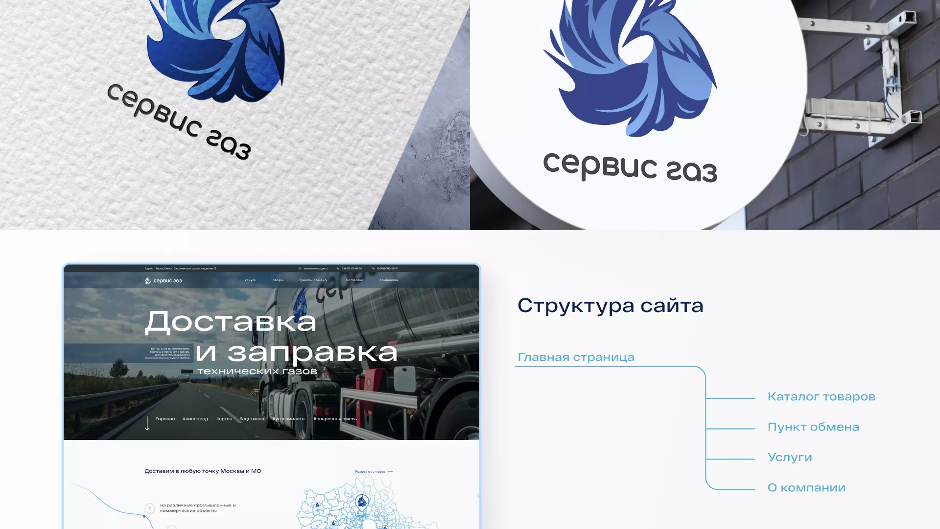 Создание сайта компании «Сервис газ» в Нижних Сергах